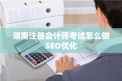 湖南注册会计师考试怎么做SEO优化