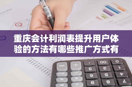 重庆会计利润表提升用户体验的方法有哪些推广方式有哪些