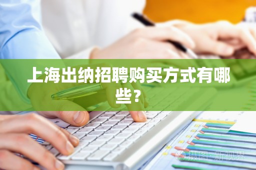 上海出纳招聘购买方式有哪些？