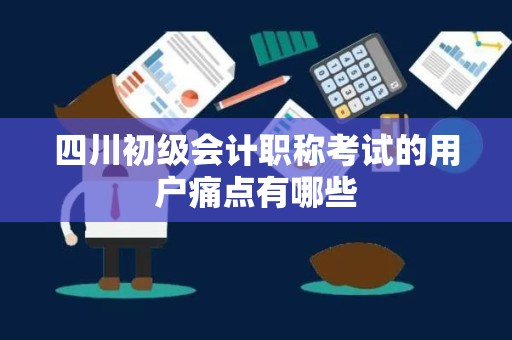 四川初级会计职称考试的用户痛点有哪些