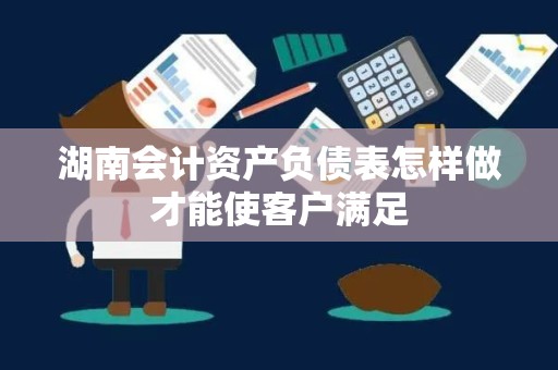 湖南会计资产负债表怎样做才能使客户满足